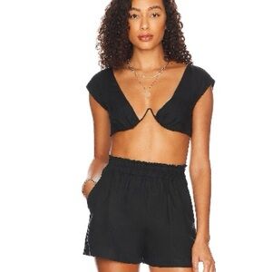 RUMER LINEN SET Luella Crop Top and Lou Lou Short